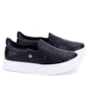 Tênis Slip On Feminino Via Marte  - PRETO/PRETO