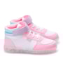 Tênis Sneaker Pampili Led Infantil Feminino - BRANCO/COLORIDO