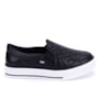 Tênis via marte Slip On Feminino - PRETO